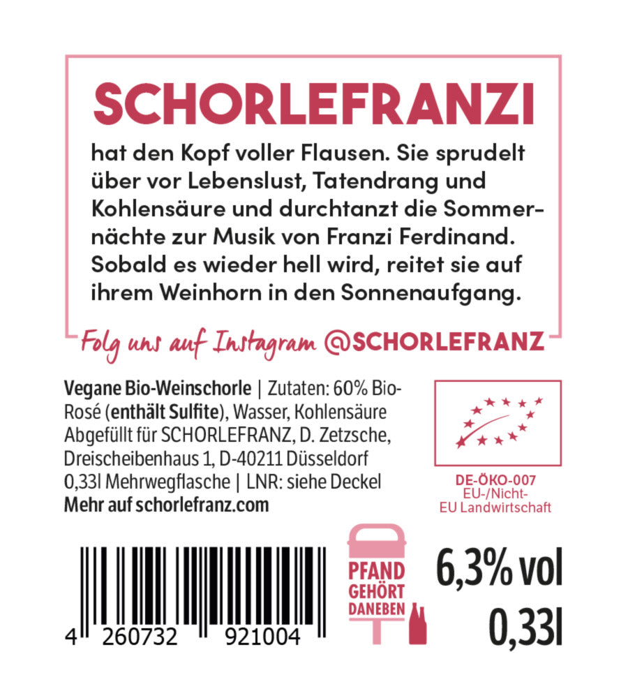 Schorlefranzi Roséschorle (Bio)
