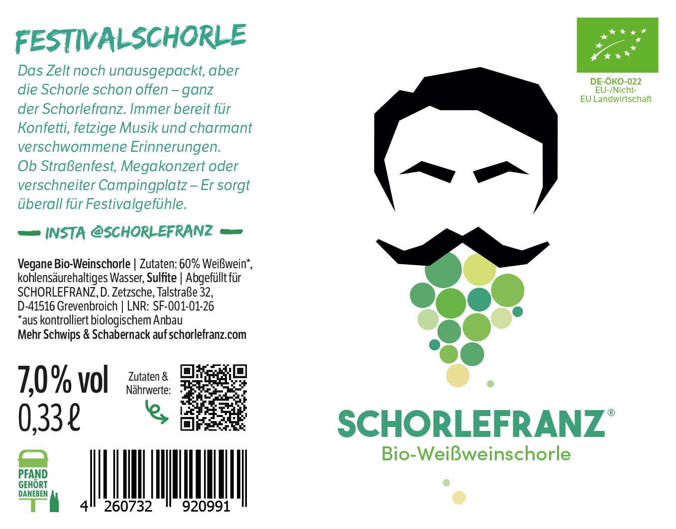 BIO Weißweinschorle Schorlefranz