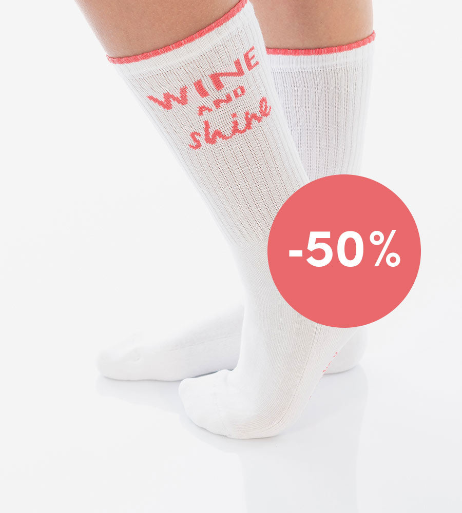 Socken "Wine and Shine"