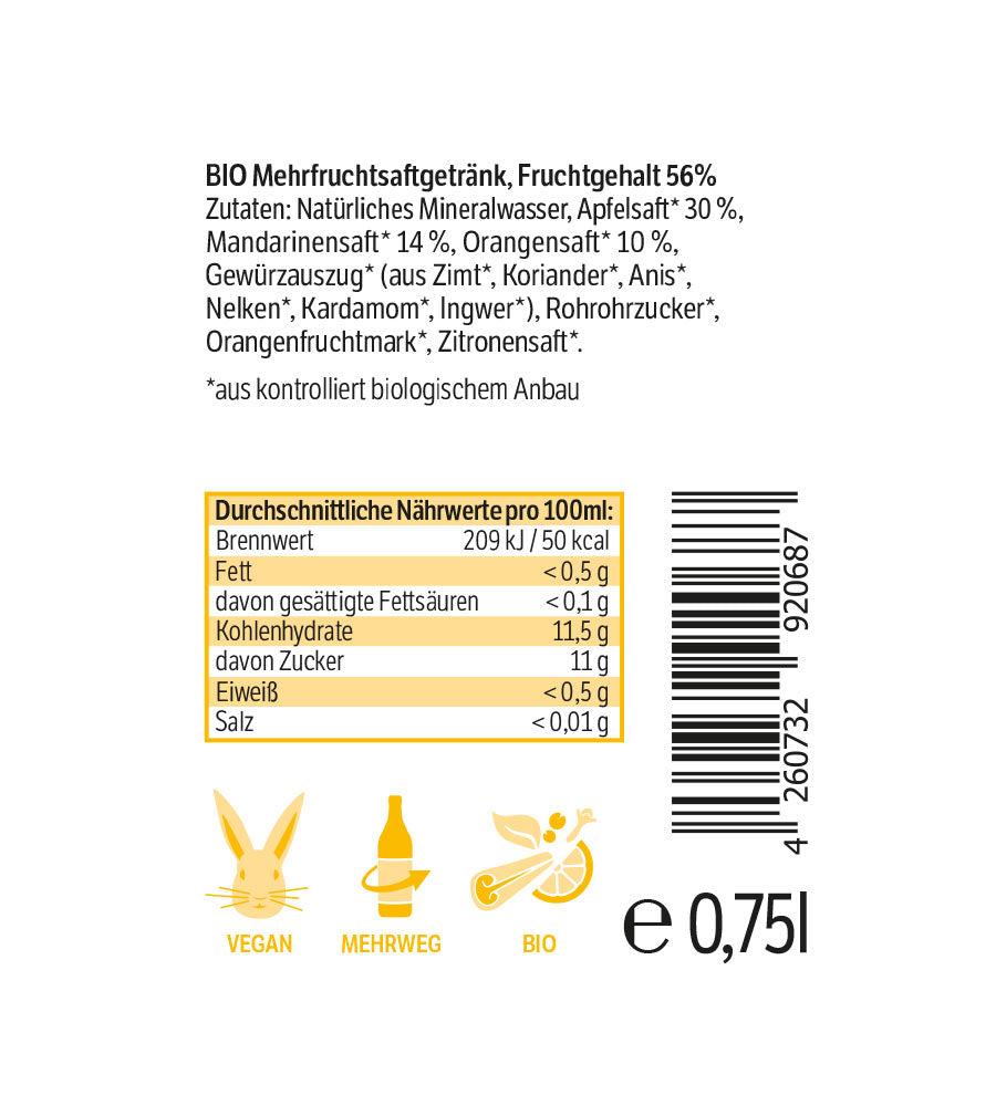 BIO Punsch-Tassen-Box