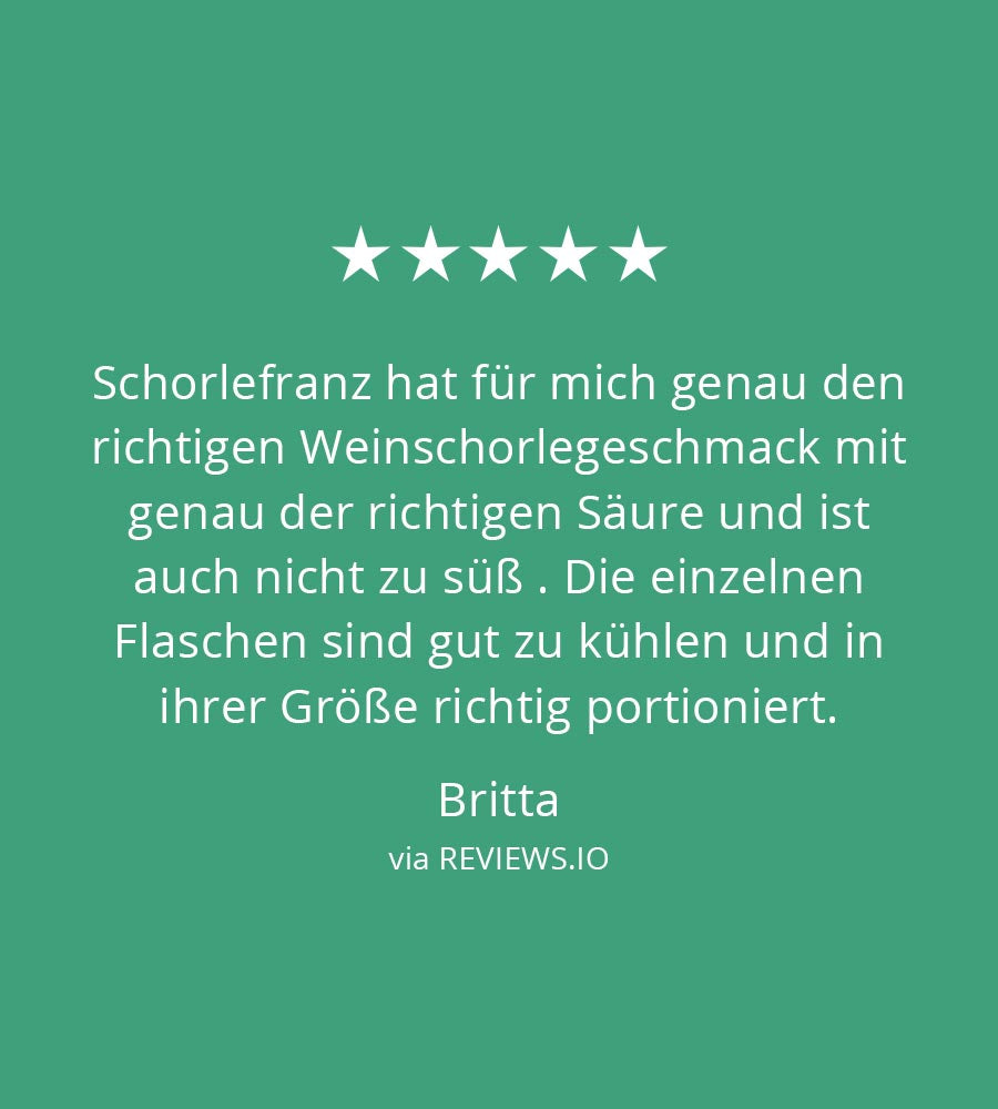 BIO Weißweinschorle Schorlefranz