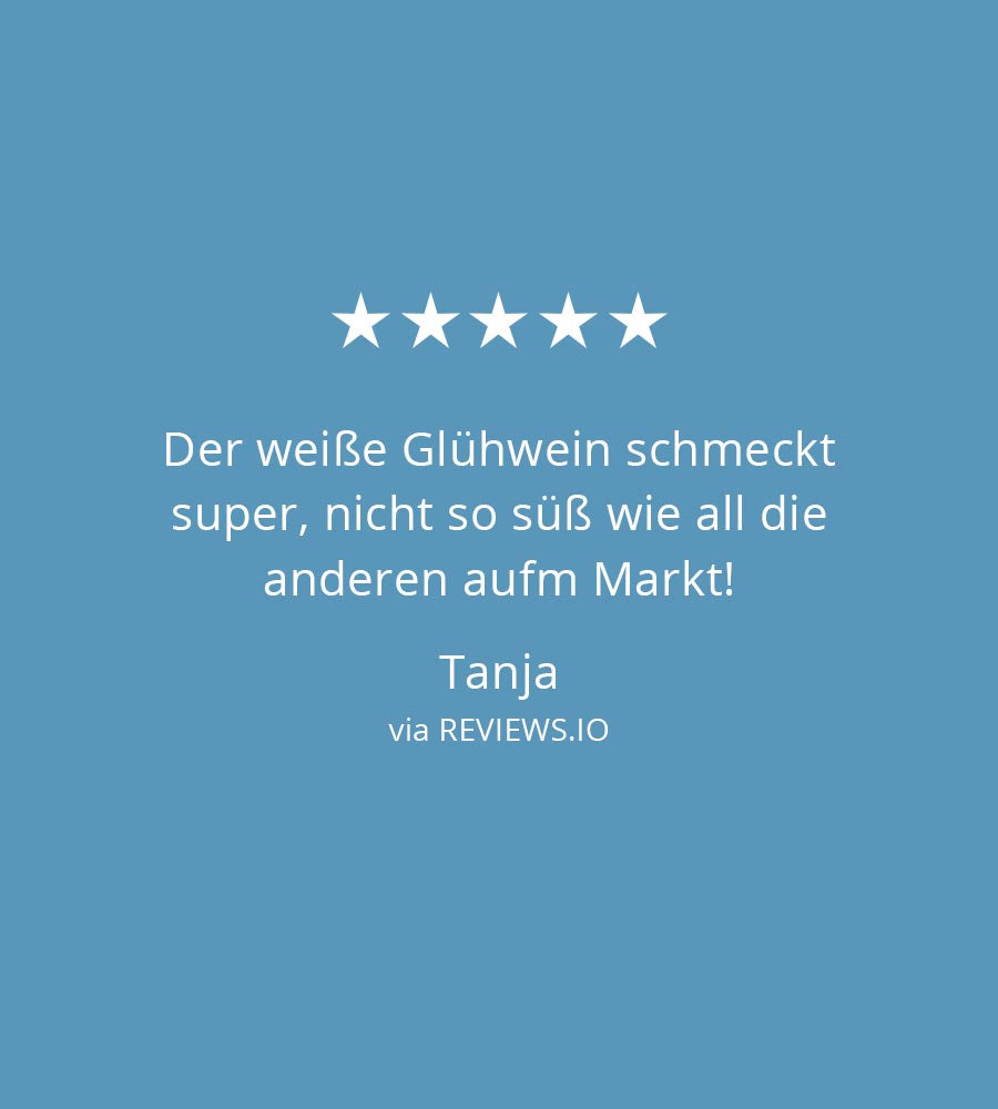 Glühfranz weißer Glühwein