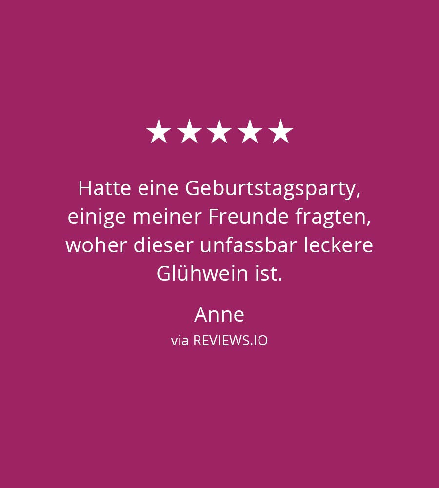 Glühfranz roter Glühwein