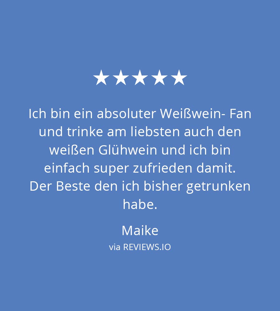 Mini Glühwein Weiß