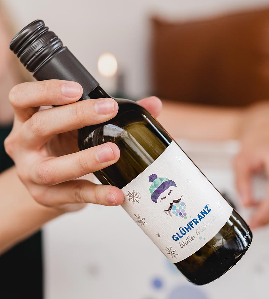 Glühfranz Weißer Glühwein Mini – Fruchtig & festlich